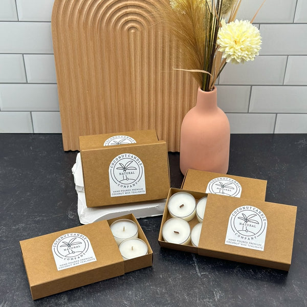 Unscented Tealights - Coconut Candle Company